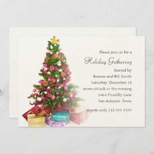 Christmas Tree Holiday Party Invitation