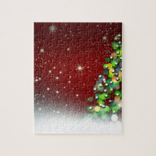 Christmas Tree Holiday Peace Love Destiny Jigsaw Puzzle