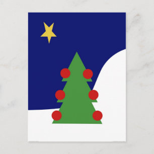 Christmas Tree Holiday Postcard