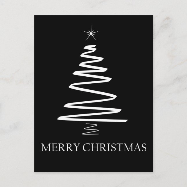 Christmas Tree Holiday Postcard (Front)