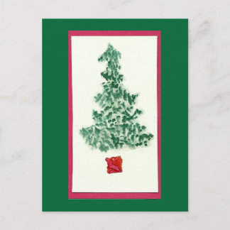 Christmas Tree Holiday Postcard