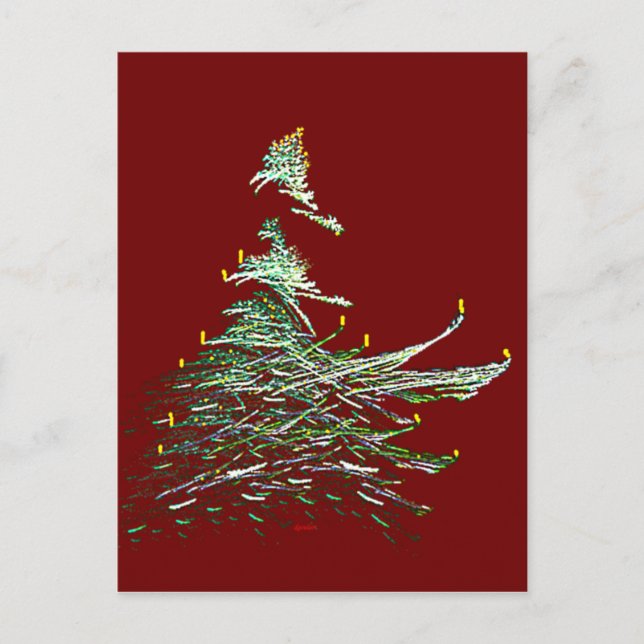 Christmas Tree Holiday Postcard (Front)