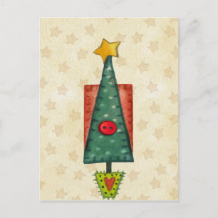 Christmas Tree Holiday Postcard