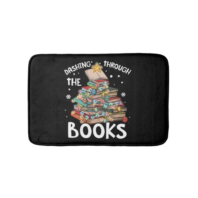 Christmas Tree Holiday Reading Reader Pyjamas Bath Mat (Front)