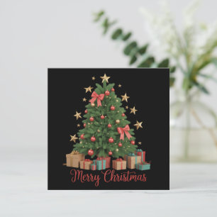 Christmas Tree Holiday Winter Gift  Card