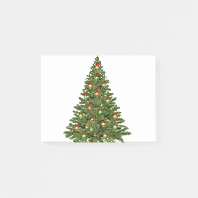 Christmas Tree Holidays Christmas Christmas Bauble Post-it Notes (Front)