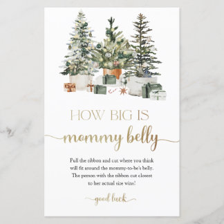 Christmas Tree How Big is Mummy's Belly Game