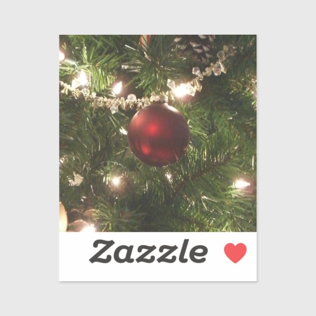 Christmas Tree I Holiday Pretty Green and Red (Sheet)