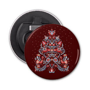 Christmas Tree Illustration Bottle Opener