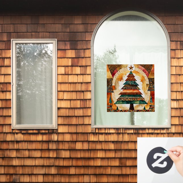 Christmas Tree in abstract art 44 - Fan Fun (Home Window)