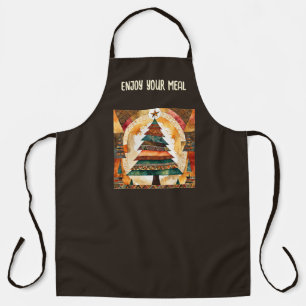 Christmas Tree in abstract art 44 - Fan Fun Apron