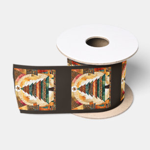 Christmas Tree in abstract art 44 - Fan Fun Satin Ribbon