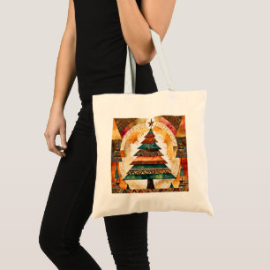 Christmas Tree in abstract art 44 - Fan Fun Tote Bag