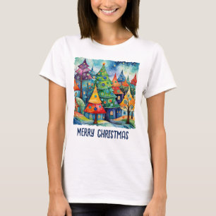 Christmas Tree in abstract art 8 - Fan Fun T-Shirt