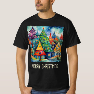 Christmas Tree in abstract art 8 - Fan Fun T-Shirt