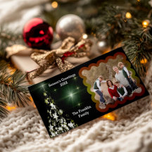 Christmas Tree in Midnight Green Your Photo