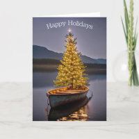 Christmas Tree In Rowboat