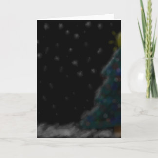 Christmas tree in the Snow Holiday Card