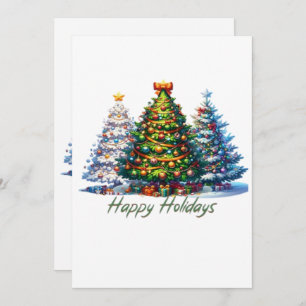 Christmas tree invitation