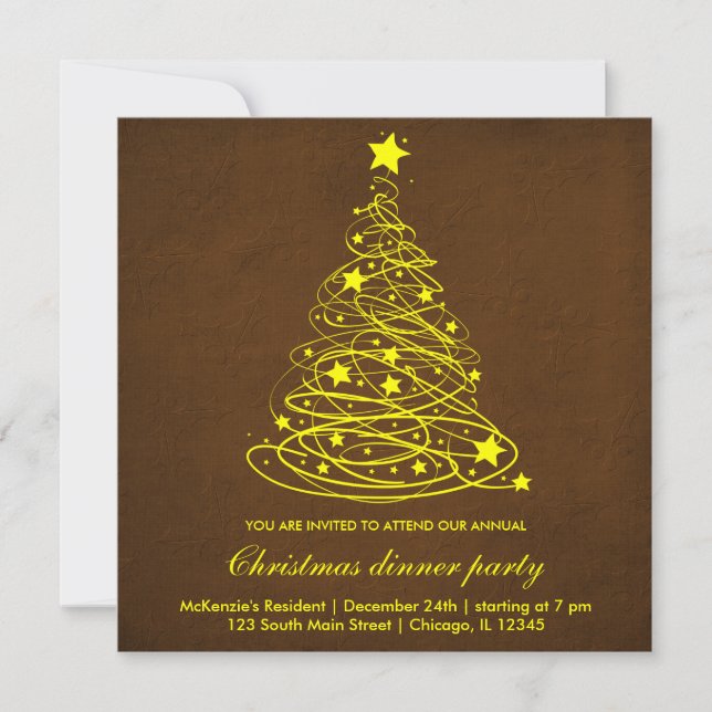 Christmas Tree Invitation (Front)