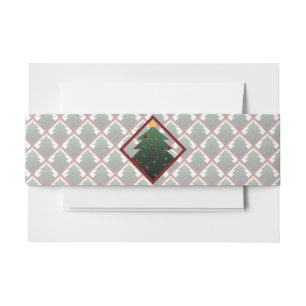 Christmas Tree Invitation Belly Band