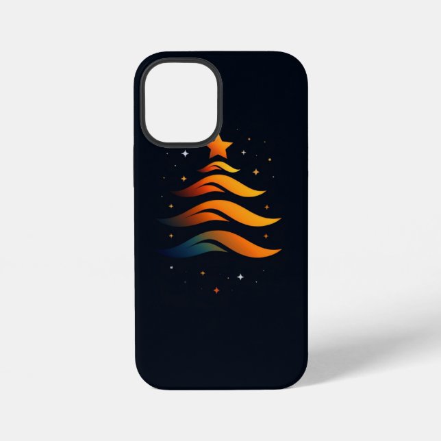 Christmas Tree iPhone 12 Mini Tough Case (Back)