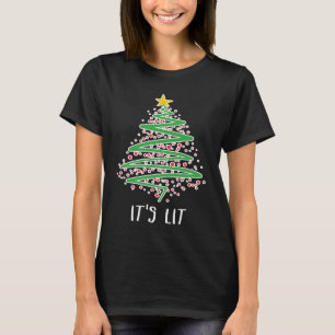 Christmas Tree It's Lit Christmas T-Shirt