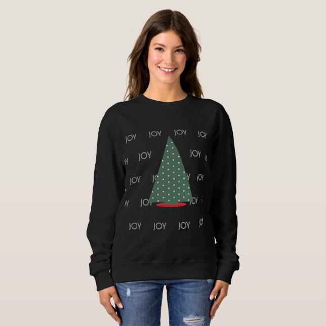 Christmas Tree Joy Winter Sweatshirt (Front Full)