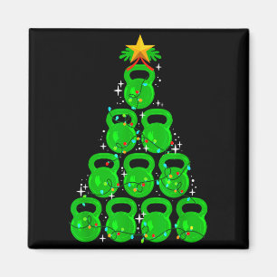 Christmas Tree Kettlebell Xmas Gym Workout Fitness Magnet