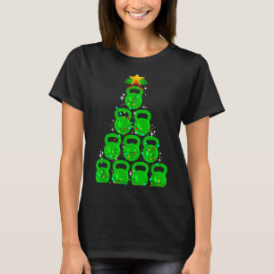 Christmas Tree Kettlebell Xmas Gym Workout Fitness T-Shirt