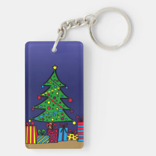 Christmas tree key ring