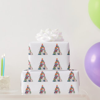 Christmas Tree Kittens Xmas Wrapping Paper