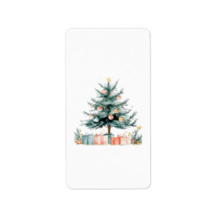 Christmas tree label