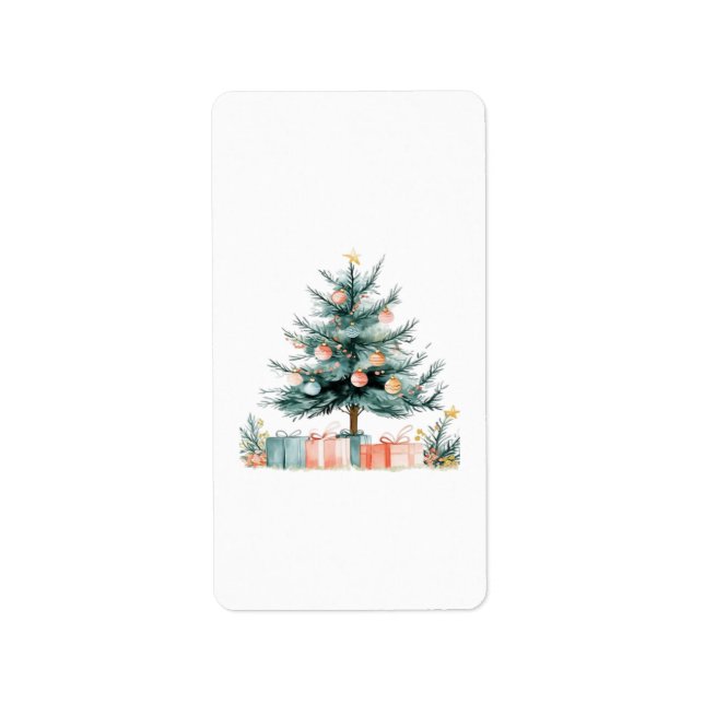 Christmas tree  label (Front)