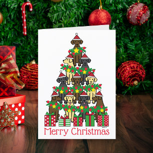 Christmas Tree Labradors Holiday Card