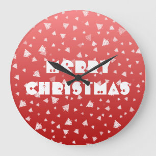 Christmas Tree Large Clock