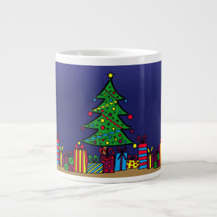 Christmas tree large coffee mug