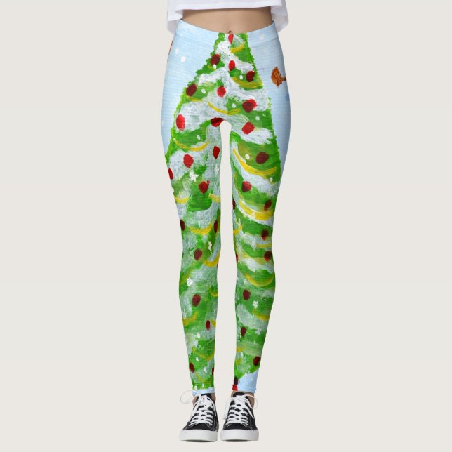 Christmas Tree leggings  (Front)