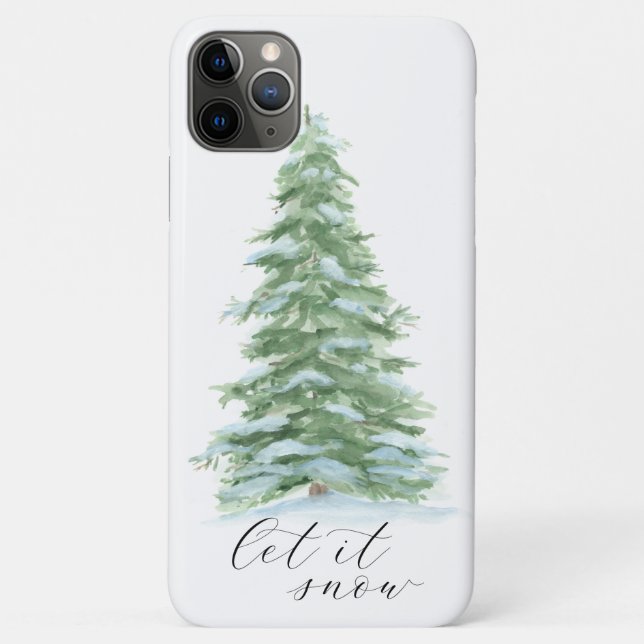 Christmas Tree Let it snow Case-Mate iPhone Case (Back)