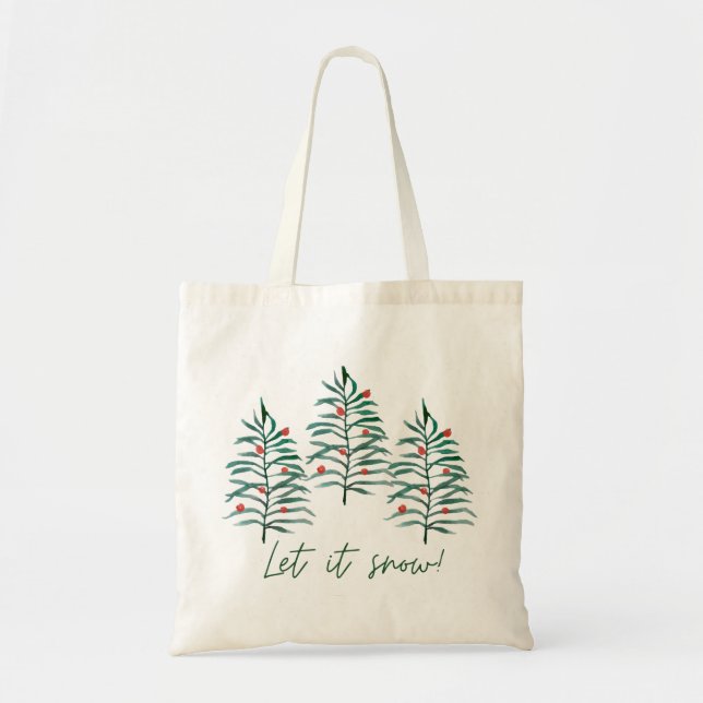Christmas tree - Let it snow Tote Bag (Front)