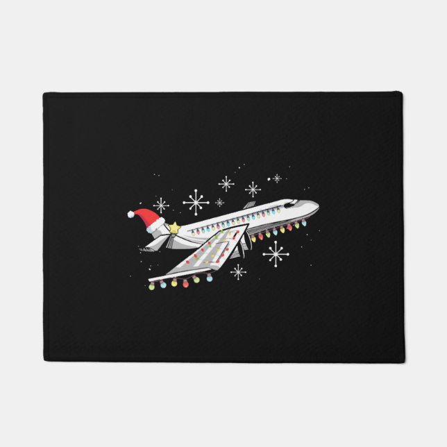 Christmas tree light Design for a Pilot Doormat (Front)