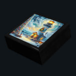 Christmas Tree Lighthouse Nautical Coastal Blue Gift Box<br><div class="desc">Christmas Tree Lighthouse Nautical Coastal Blue</div>