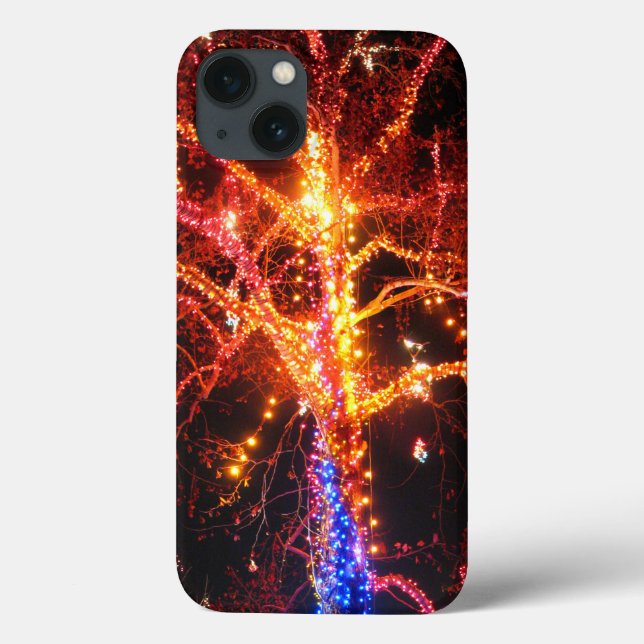 Christmas Tree Lights Abstract Case-Mate iPhone Case (Back)