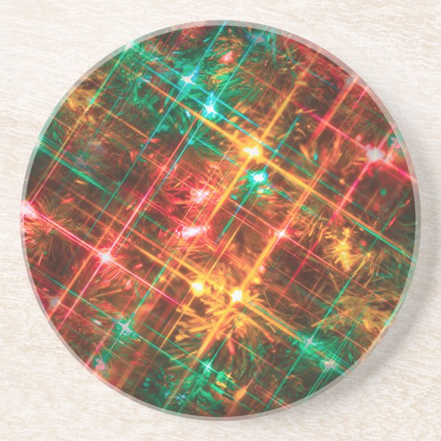 christmas tree lights coaster (Front)