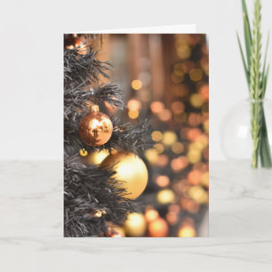 Christmas Tree Lights London England Photography Card