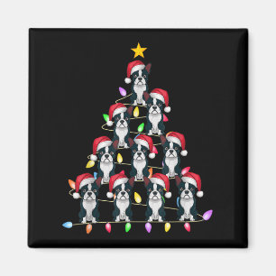 Christmas Tree Lights Men Women Santa Boston Terri Magnet