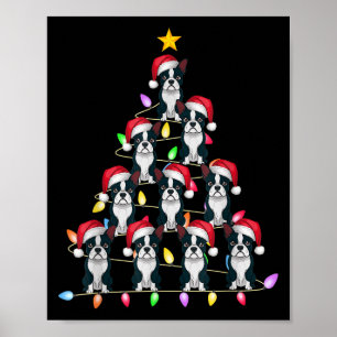 Christmas Tree Lights Men Women Santa Boston Terri Poster