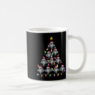 Christmas Tree Lights Men Women Santa Stingray Xma Coffee Mug
