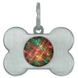 christmas tree lights pet ID tag