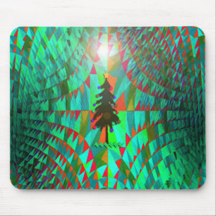 Christmas tree lost in space... mouse pad
